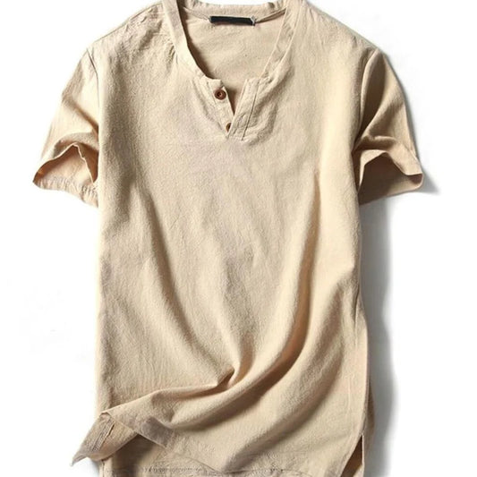 Men's Short-Sleeve Linen Shirts | Kosmos Style