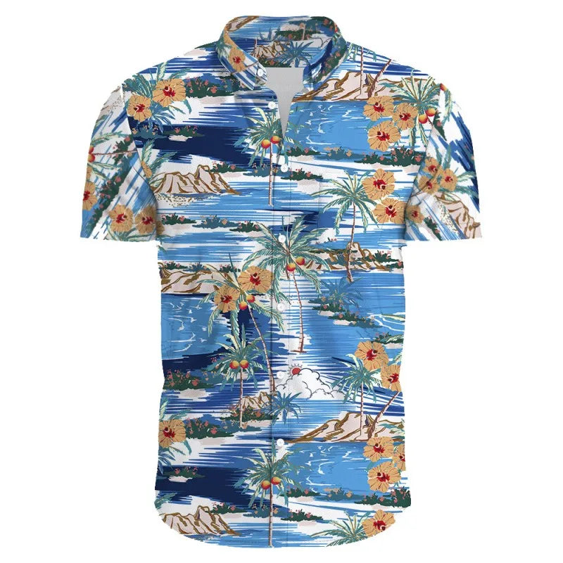 Men's Hawaiian Floral Print Shirts | Kosmos Style