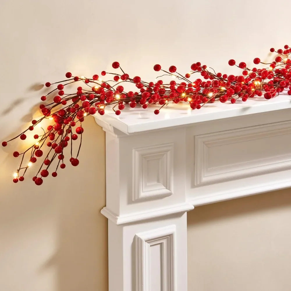 Christmas Garland With Lights | Kosmos Seasons