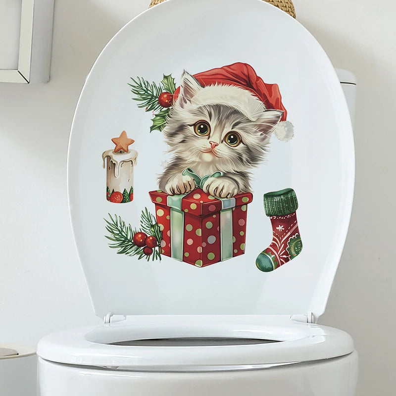 Christmas Themed Stickers For Bathrooms | Kosmos Seasons