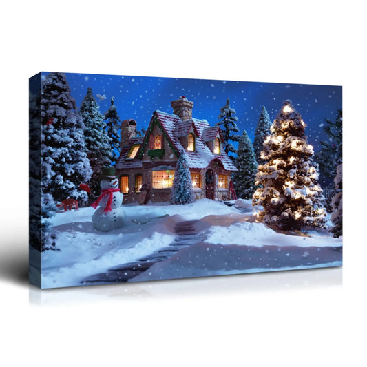 Framed Canvas Wall Decor Painting For Christmas | Kosmos Seasons