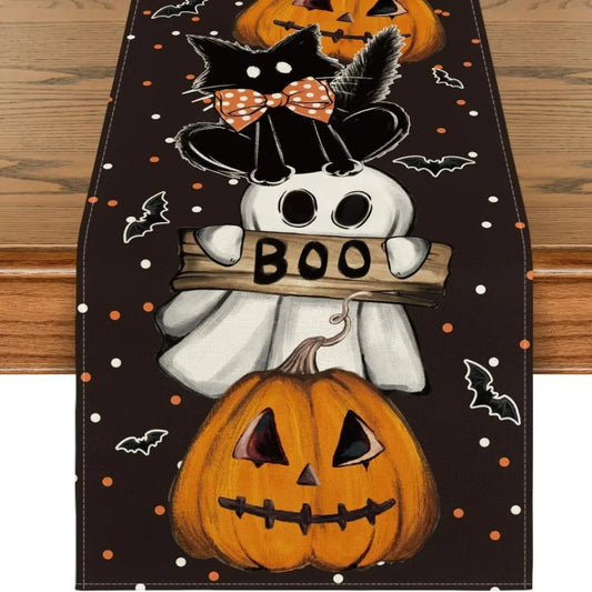 Halloween Design Linen Table Runners | Kosmos Secret Chamber