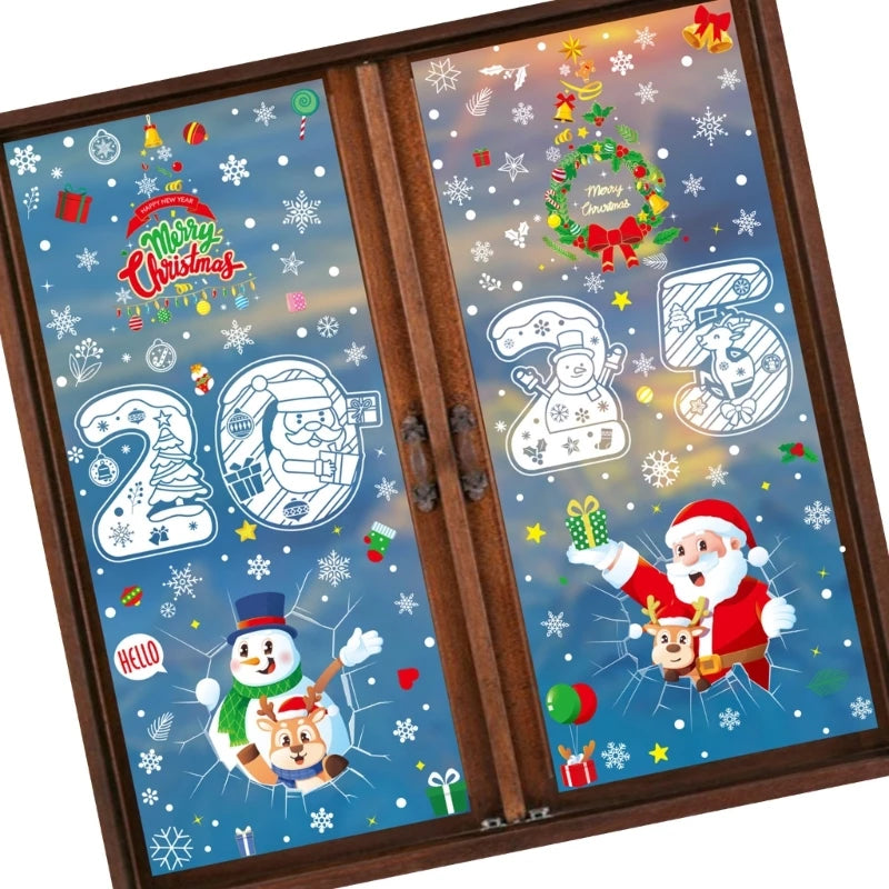 Christmas Window Clings Decoration | Kosmos Seasons